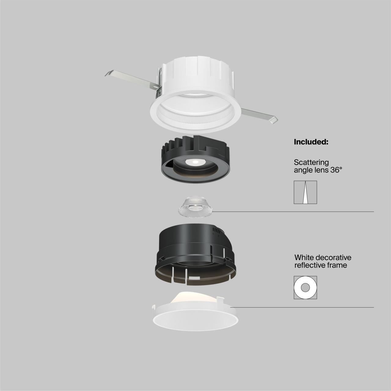 Дополнительная картинка Встраиваемый светильник Technical DL057-10W3K-W