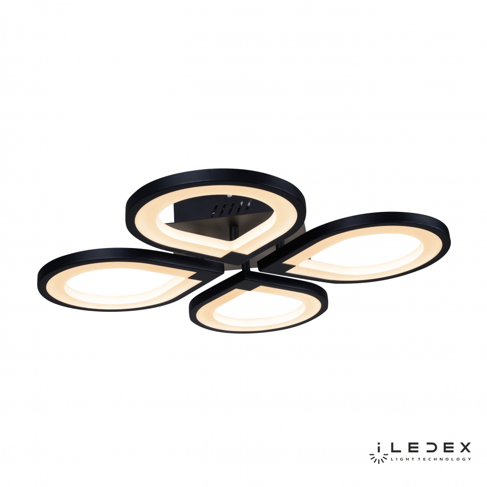 Картинка Потолочная светодиодная люстра iLedex Clover 6885/4 BK
