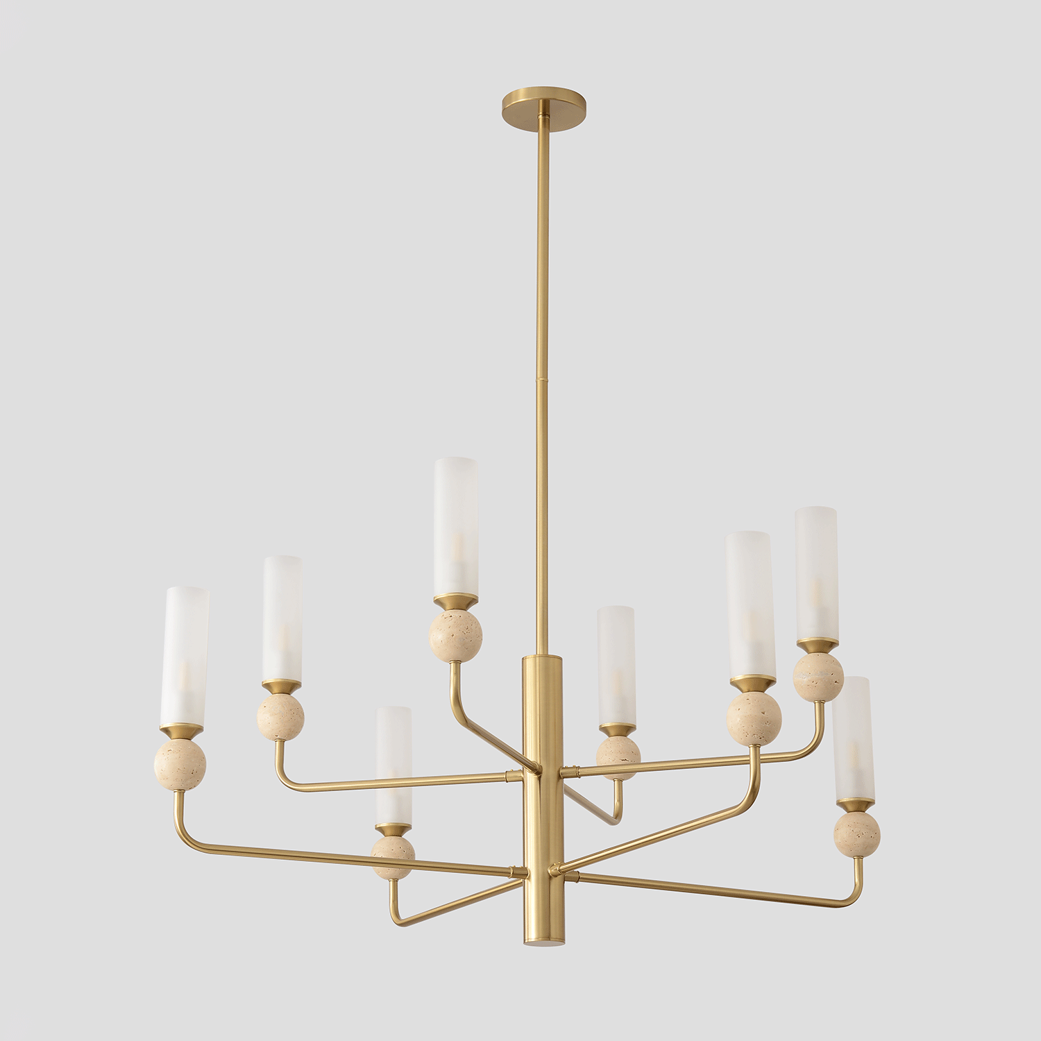 купить Люстра Crystal Lux SIMPLY SP8 BRASS Crystal Lux 4080/308 в Алматы, svet.kz, доставка по Казахстану 