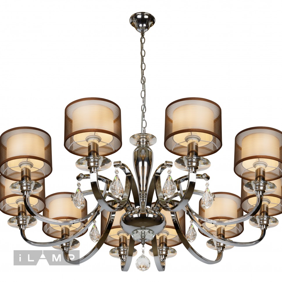 Дополнительная картинка Подвесная люстра iLamp Mario RM16001/10CR
