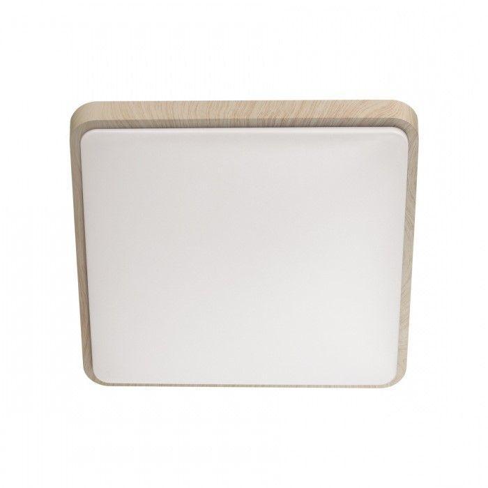 7608/AL PALE SN 028 Светильник пластик/белый//бежевый под дерево LED 18Вт без ДУ 4000К 290x290 IP43 MERTO