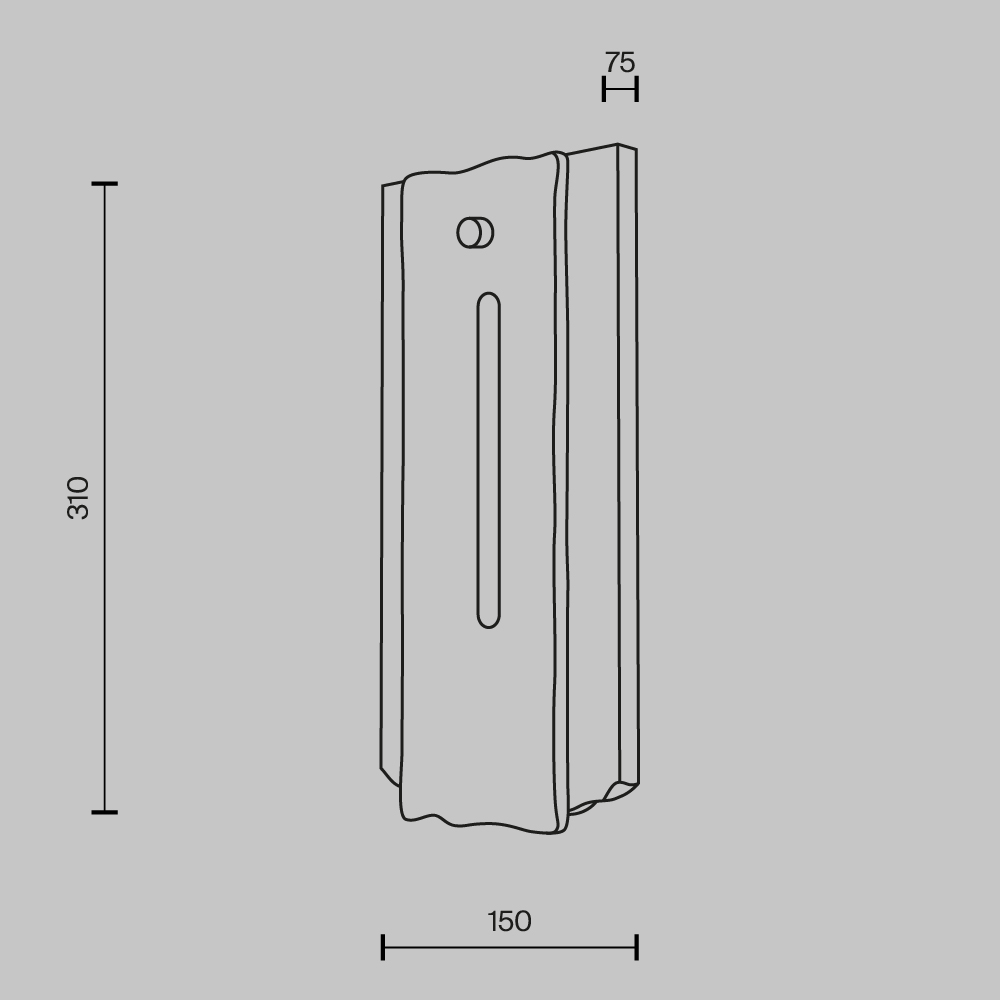 Картинка Настенный светильник (бра) Maytoni MOD523WL-L15BG3K Ventana