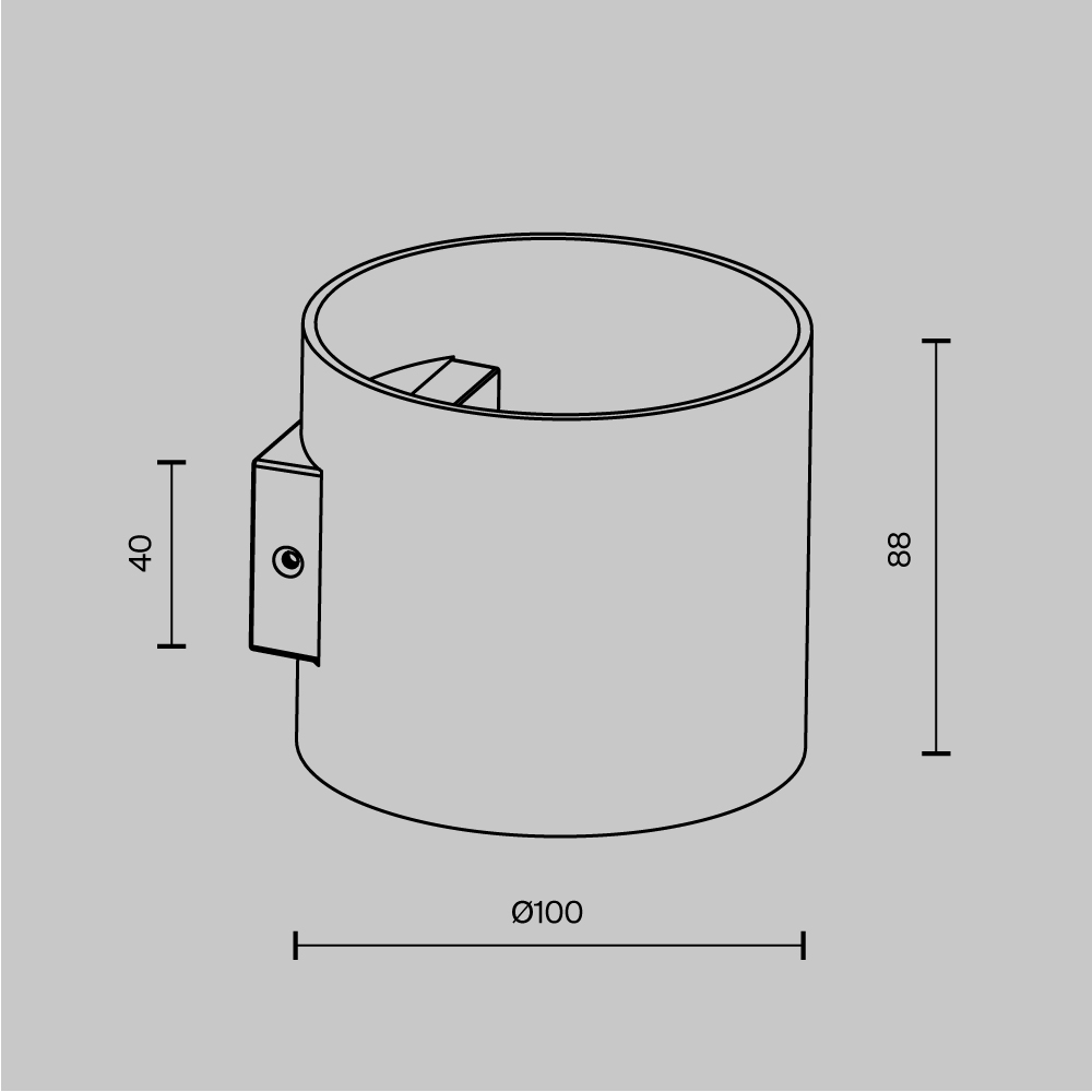 Картинка Бра Maytoni Rond C066WL-01W