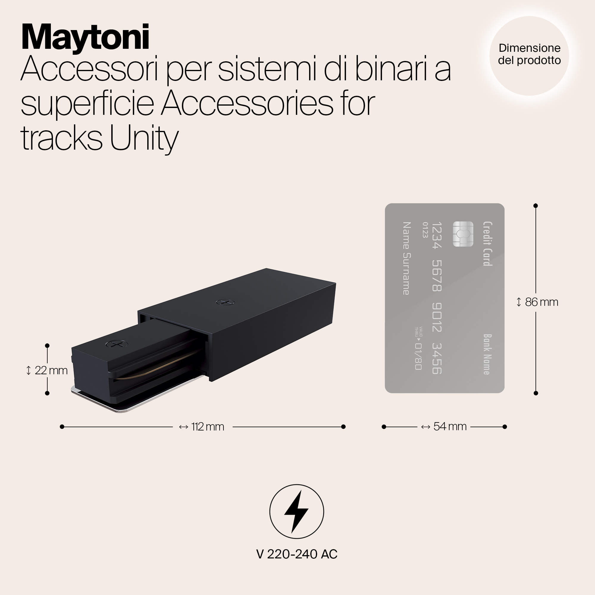 Дополнительная картинка Подвод питания Maytoni Track TRA001B-11B