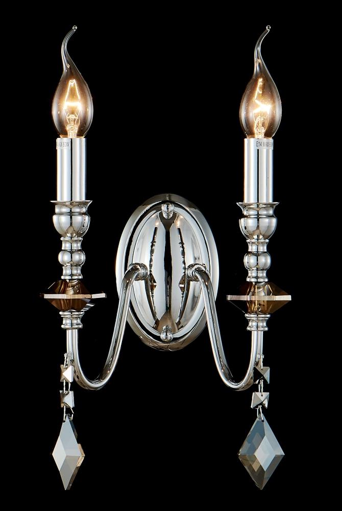 Дополнительная картинка Бра Crystal Lux MERCEDES AP2 CHROME/SMOKE Crystal Lux 0950/402