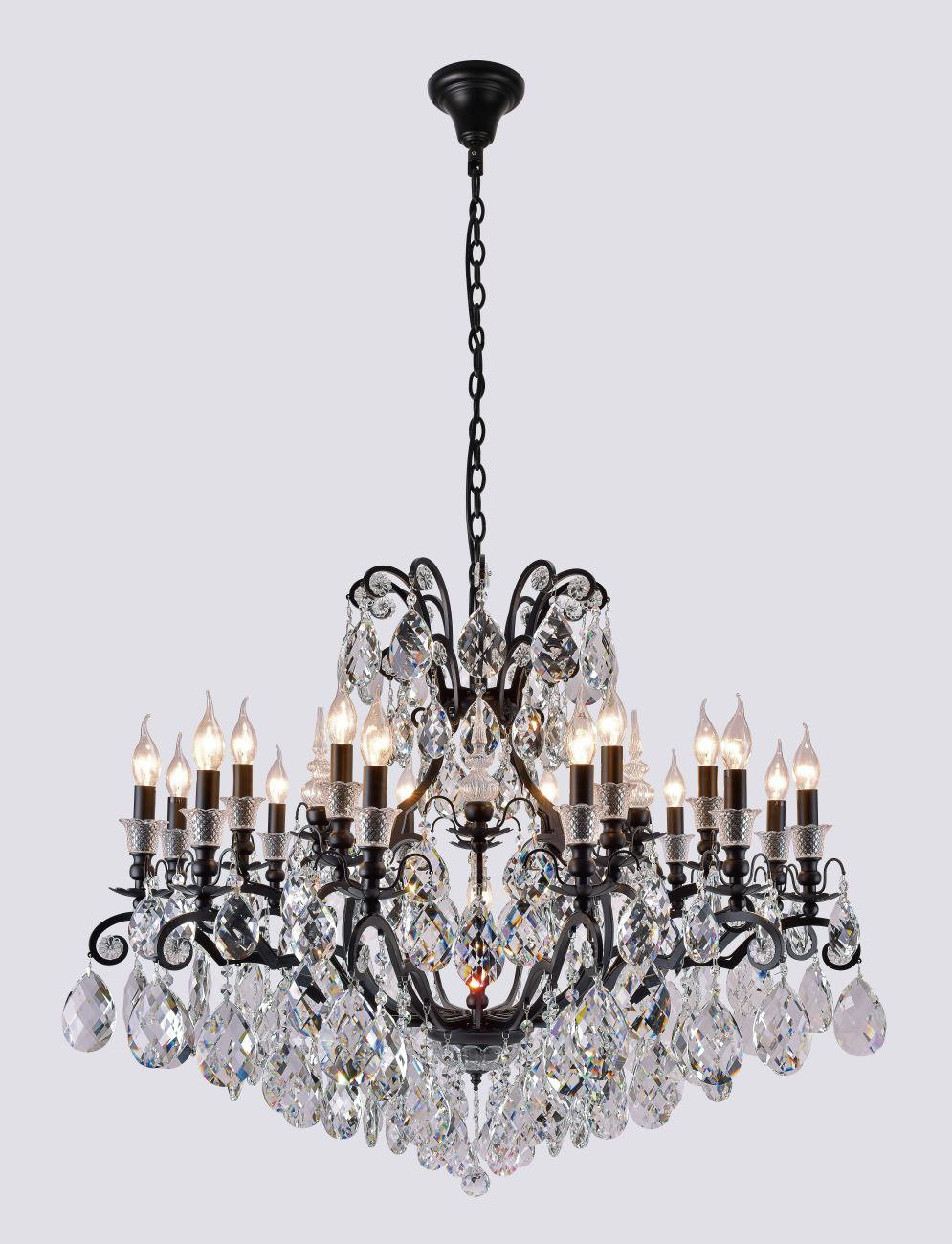 Дополнительная картинка Люстра Crystal Lux MAGNIFICO SP19 BLACK/TRANSPARENT Crystal Lux 2310/319