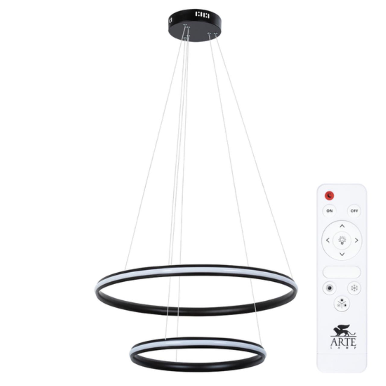 Картинка Подвесной светильник Arte Lamp MERIDIANA A2198SP-2BK