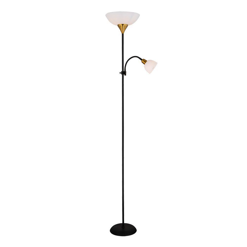 Картинка Торшер Arte Lamp Duetto A9569PN-2BK