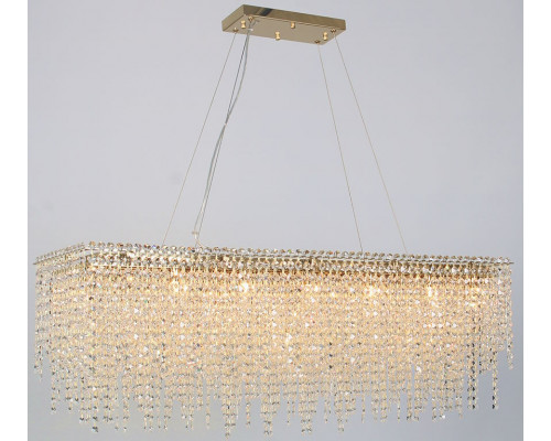 newport 10900 10921/c gold , люстра, polished champagne gold clear crystal l110*28*h36 cm g9 18*60w, доставка по Казахстану 