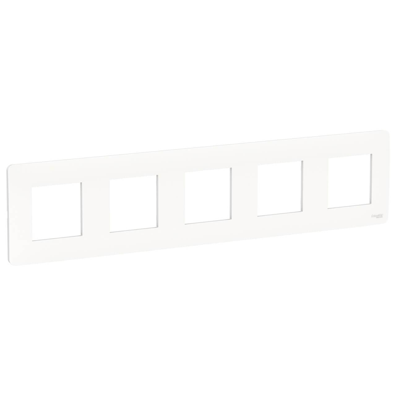 Рамка 5-постовая Schneider Electric Unica New NU201018