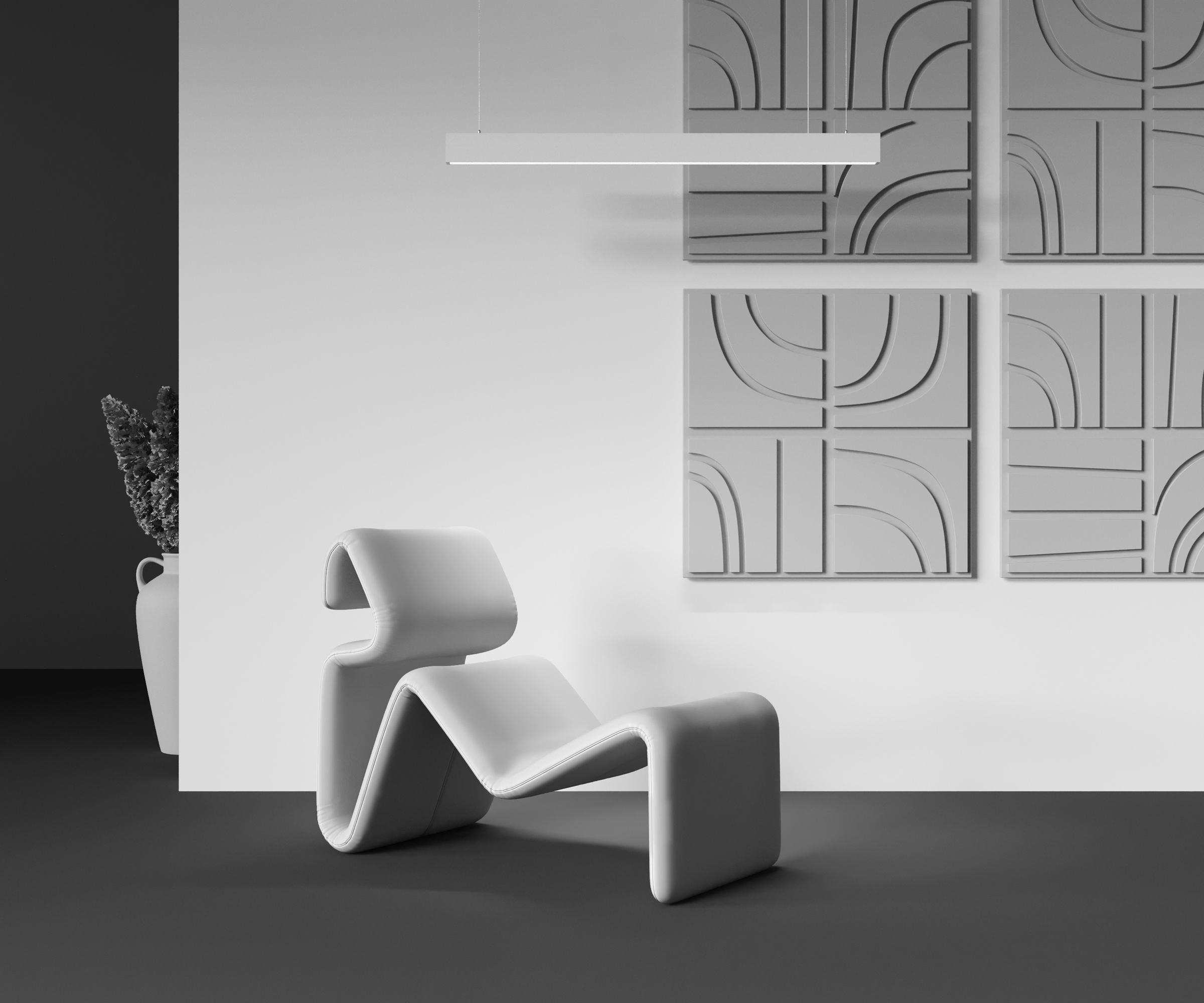 Картинка Подвесной светильник Technical P051PL-36W2.7-6K-W