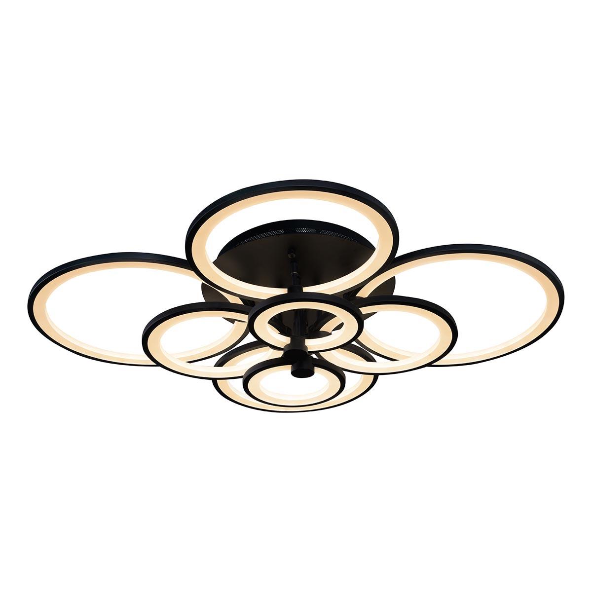 Картинка Потолочная светодиодная люстра iLedex Ring A001/8 BK