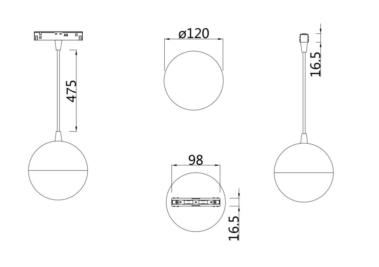 Дополнительная картинка Трековый светильник Technical TR018-2-10W3K-W