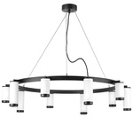 lr02036586540 подвесной светильник rullo 10х50w gu10 черный/белый (571020+214436-5+214486-5+203437-10), доставка по Казахстану 