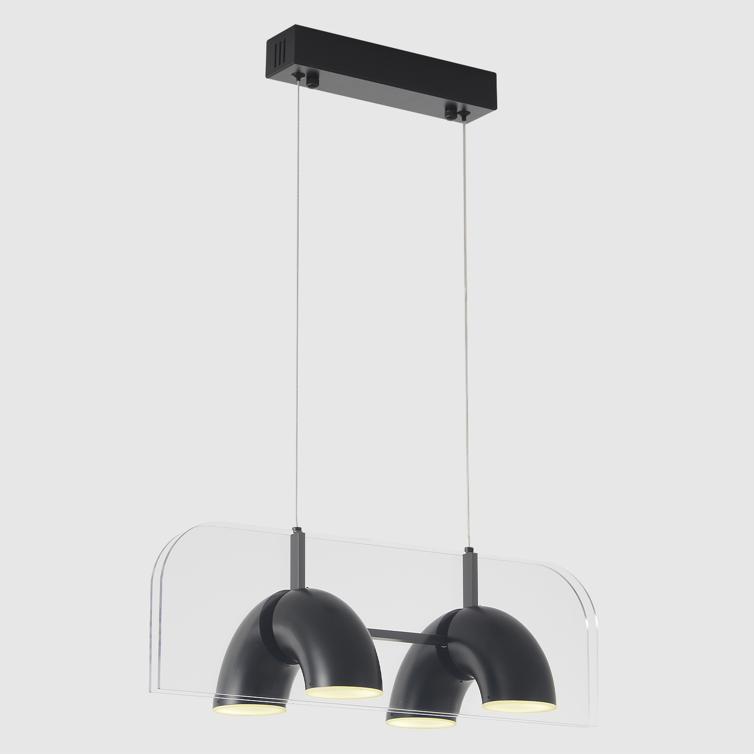 Подвесные Светильник подвесной Crystal Lux ELEMENT SP24W LED BLACK Crystal Lux 4020/224, доставка по Казахстану 