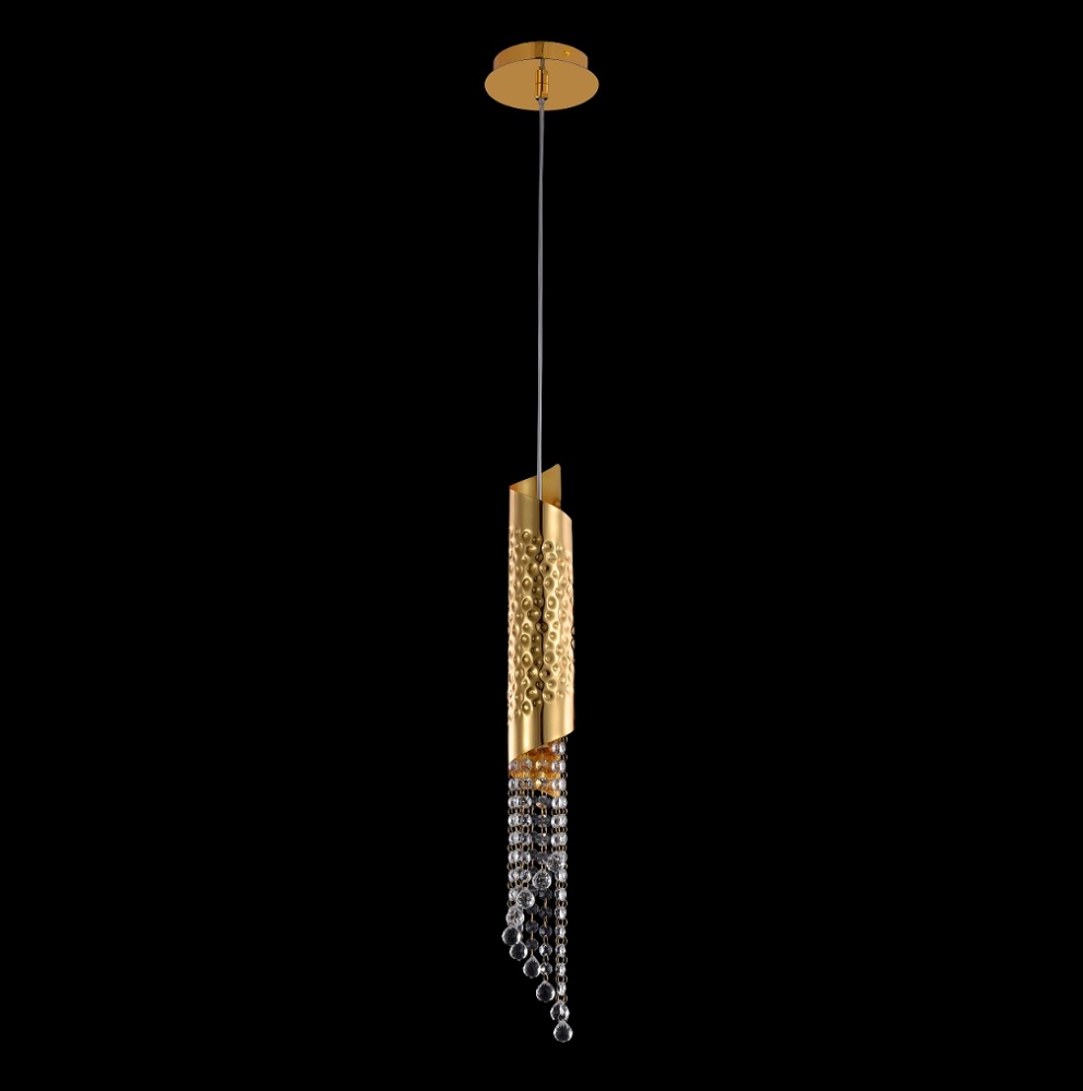 Дополнительная картинка Светильник подвесной Crystal Lux CREDO SP1 GOLD Crystal Lux 1471/201