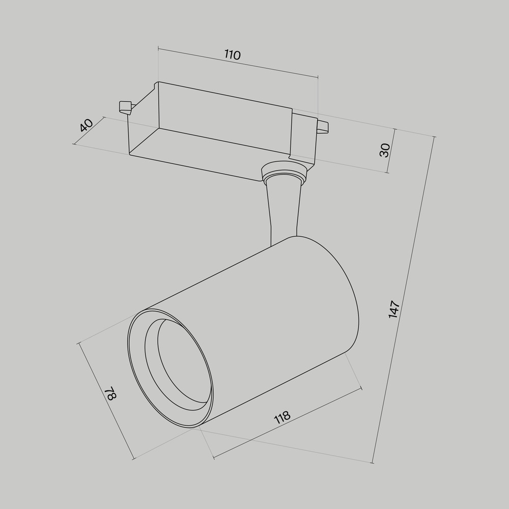 Картинка Трековый светильник Technical TR003-1-10W3K-M-W Vuoro