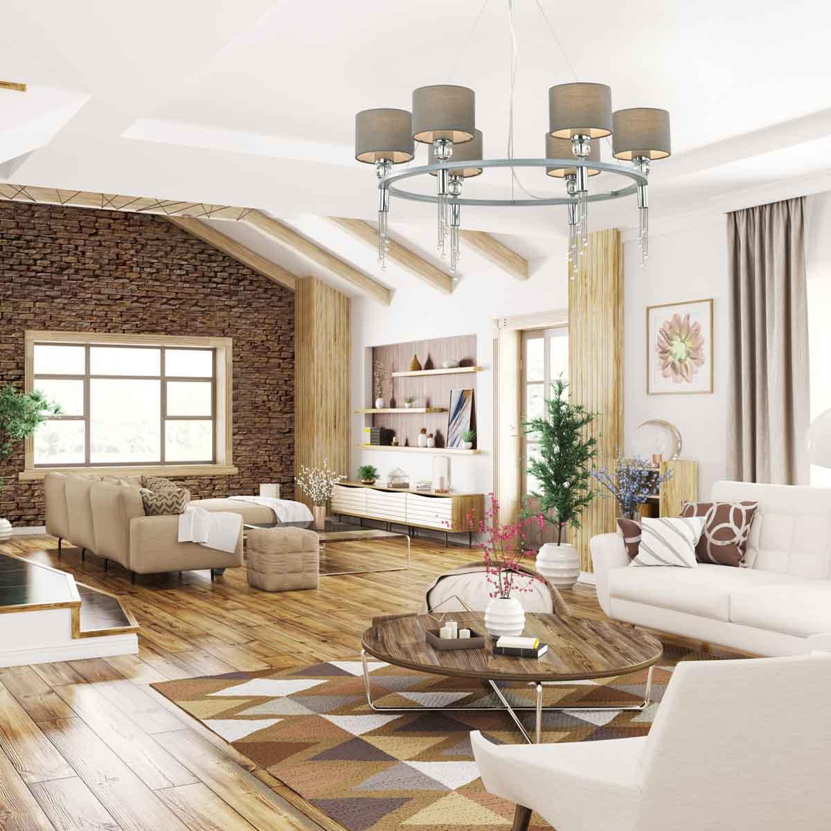 Дополнительная картинка Подвесная люстра Lumion Neoclassi Santiago 4515/6