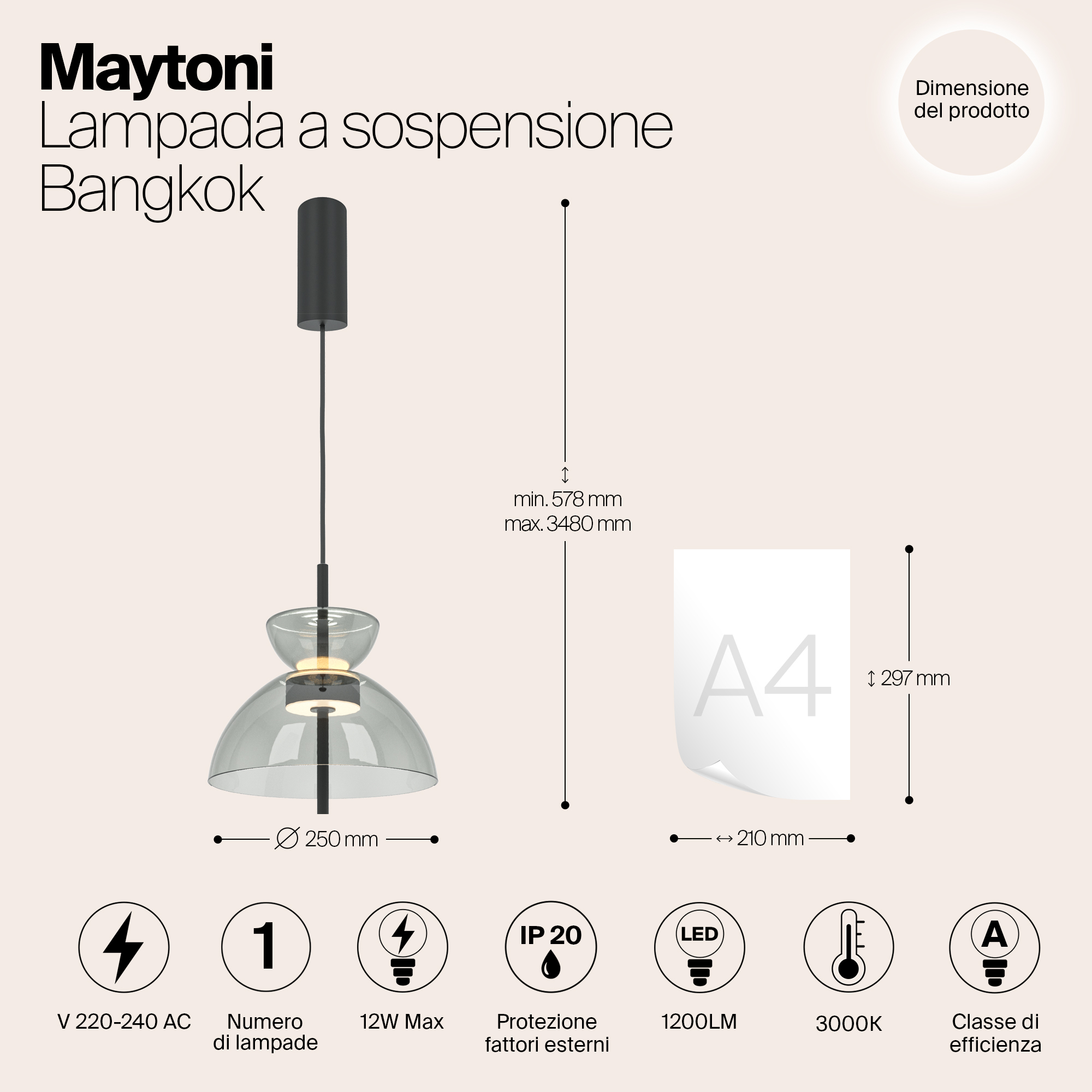 Дополнительная картинка Подвесной светильник Maytoni MOD185PL-L11B3K2