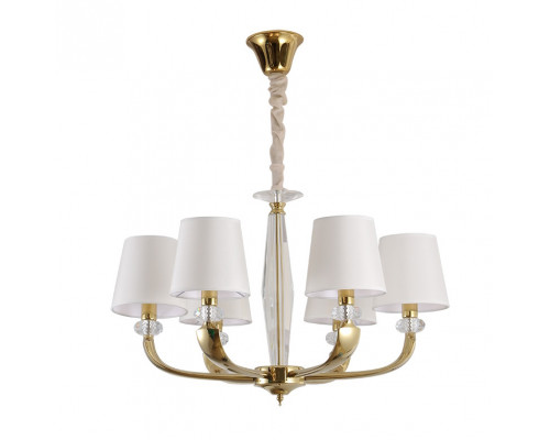 люстры newport 11600 11606/c gold , люстра, champagne  gold clear crystal shade beige d65*h45/145 cm e14 6*, доставка по Казахстану 