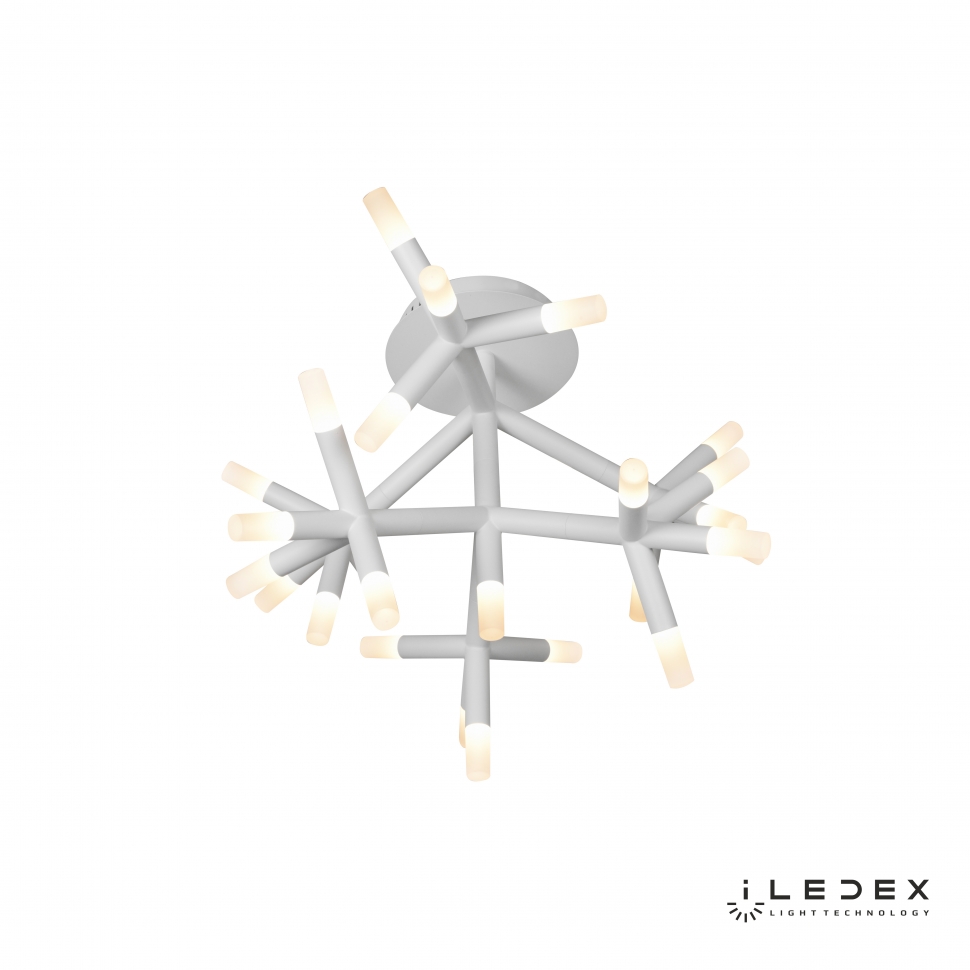Картинка Потолочная светодиодная люстра iLedex Savage FS-017-X25 WH