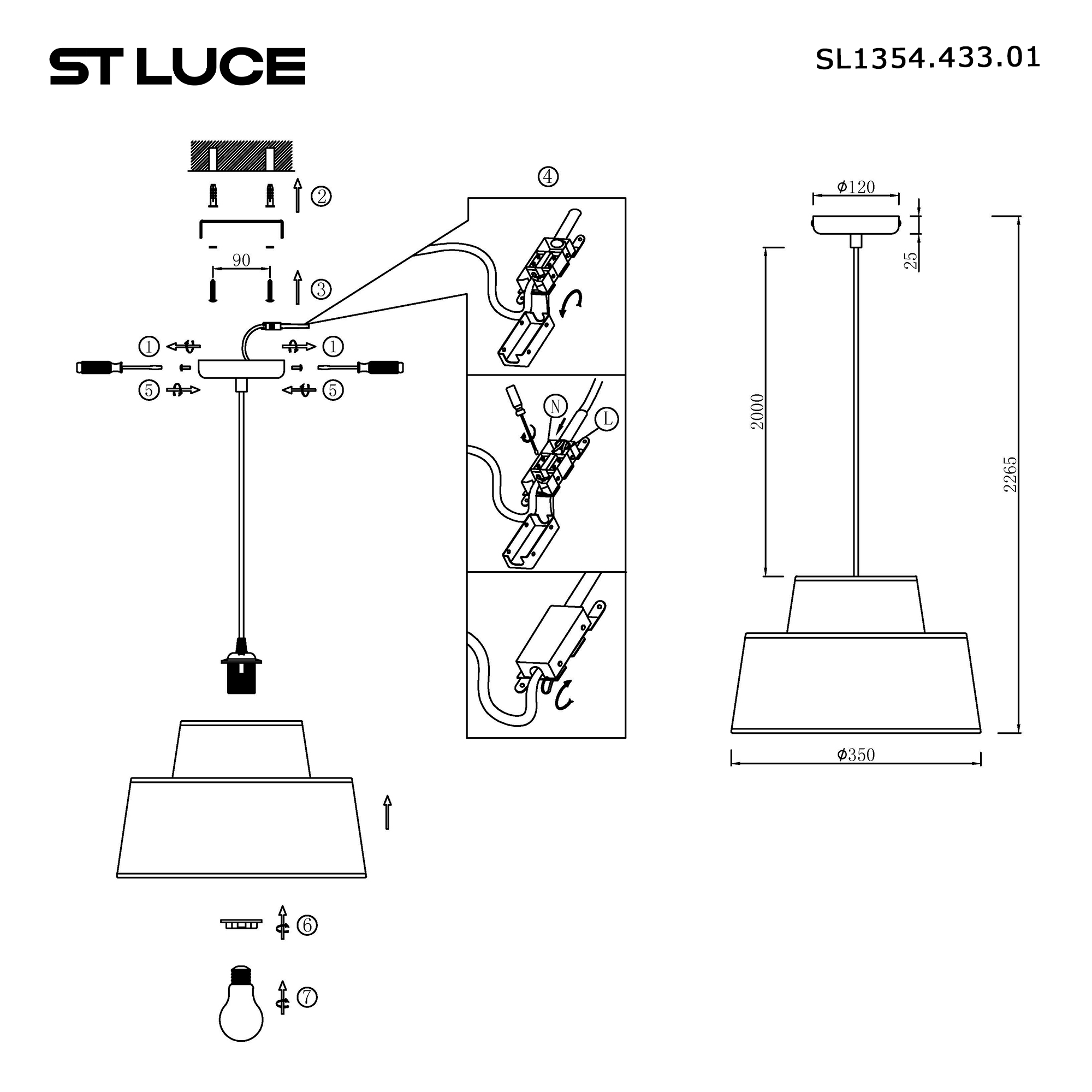 Картинка SL1354.433.01 Светильник подвесной ST-Luce JACKIE