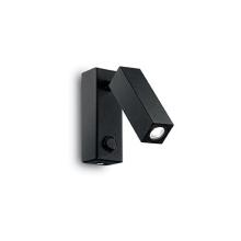 С 1 плафоном на стену Бра PAGE AP1 SQUARE NERO 142241, доставка по Казахстану 