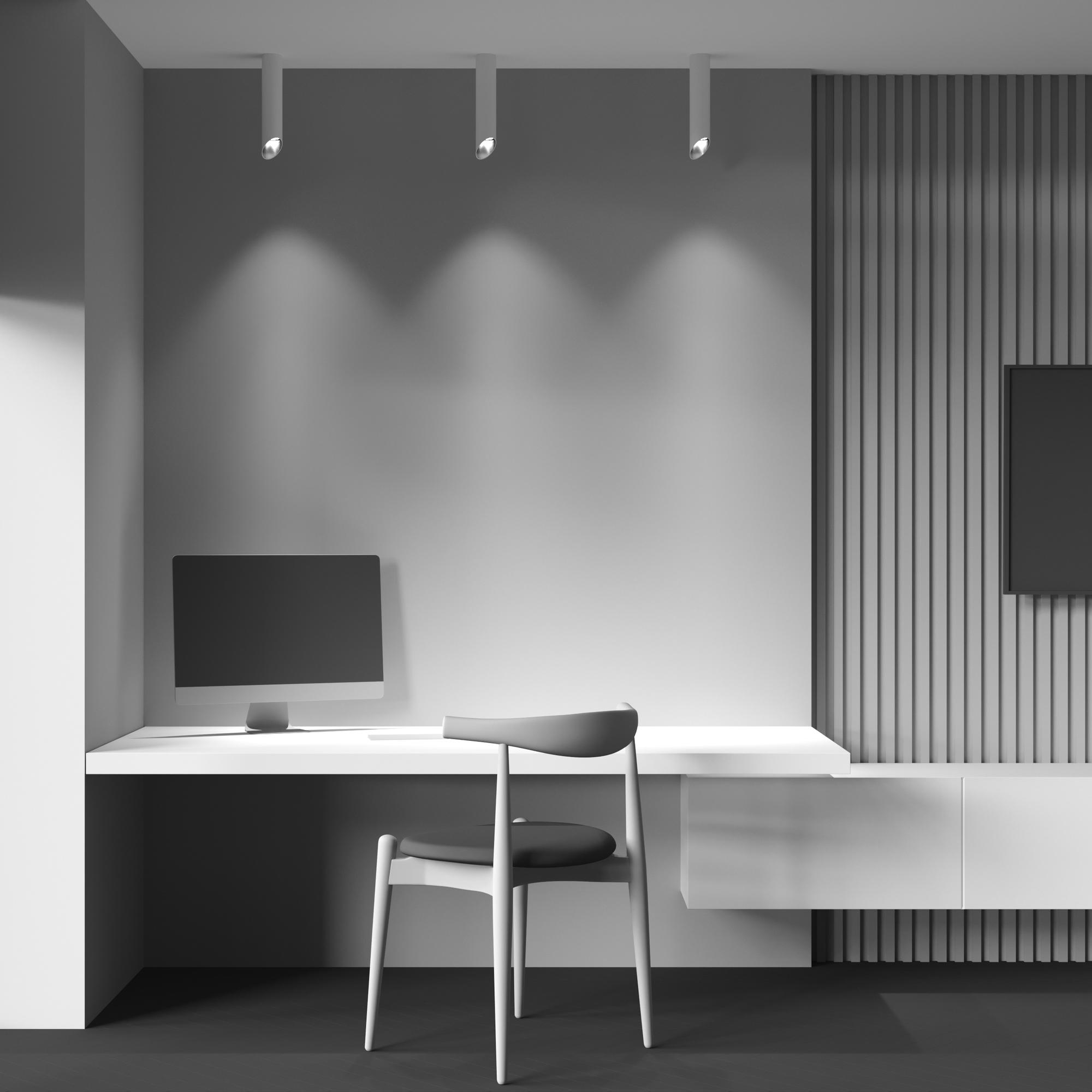 Дополнительная картинка Потолочный светильник Technical C044CL-01-30GU10-W