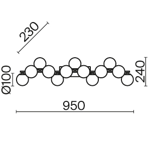 Дополнительная картинка Настенный светильник (бра) Maytoni MOD547WL-13BS