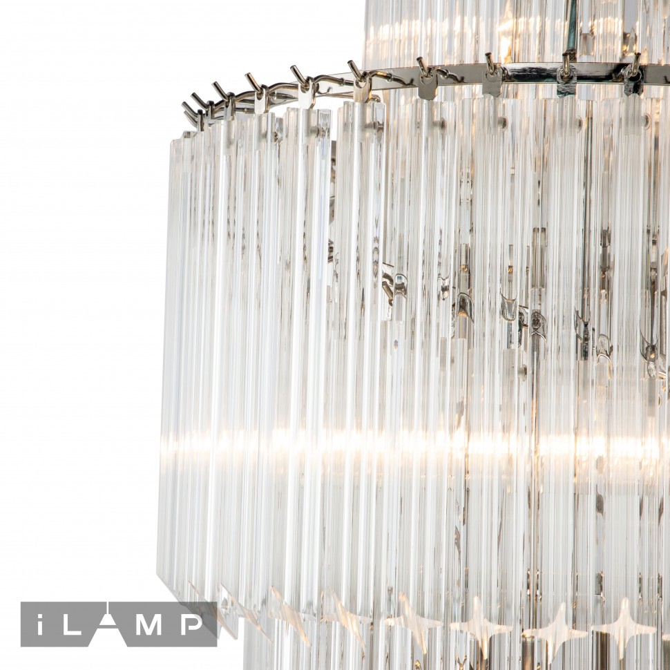 Картинка Подвесная люстра iLamp Manhattan 051D-11 Nickel