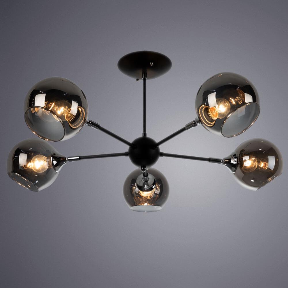 Потолочная люстра Arte Lamp Lagos A2708PL-5BK — фото 12