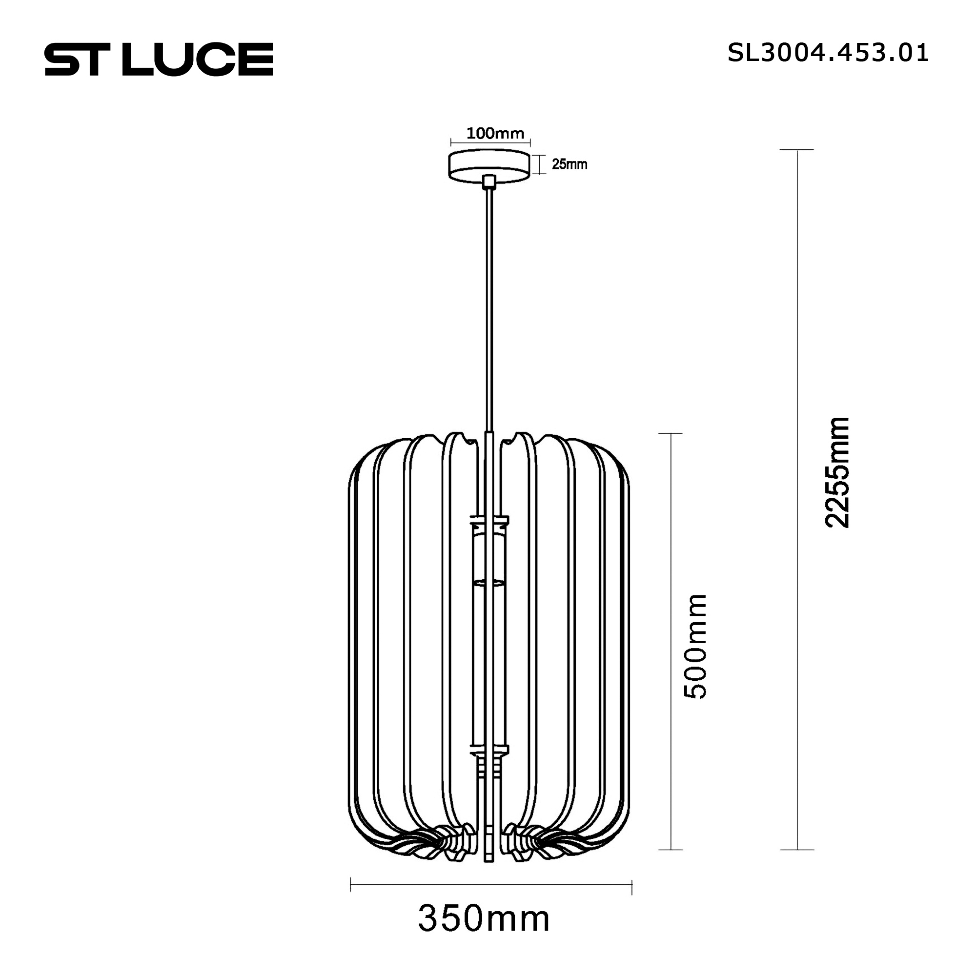 Картинка SL3004.453.01 Светильник подвесной ST-Luce 