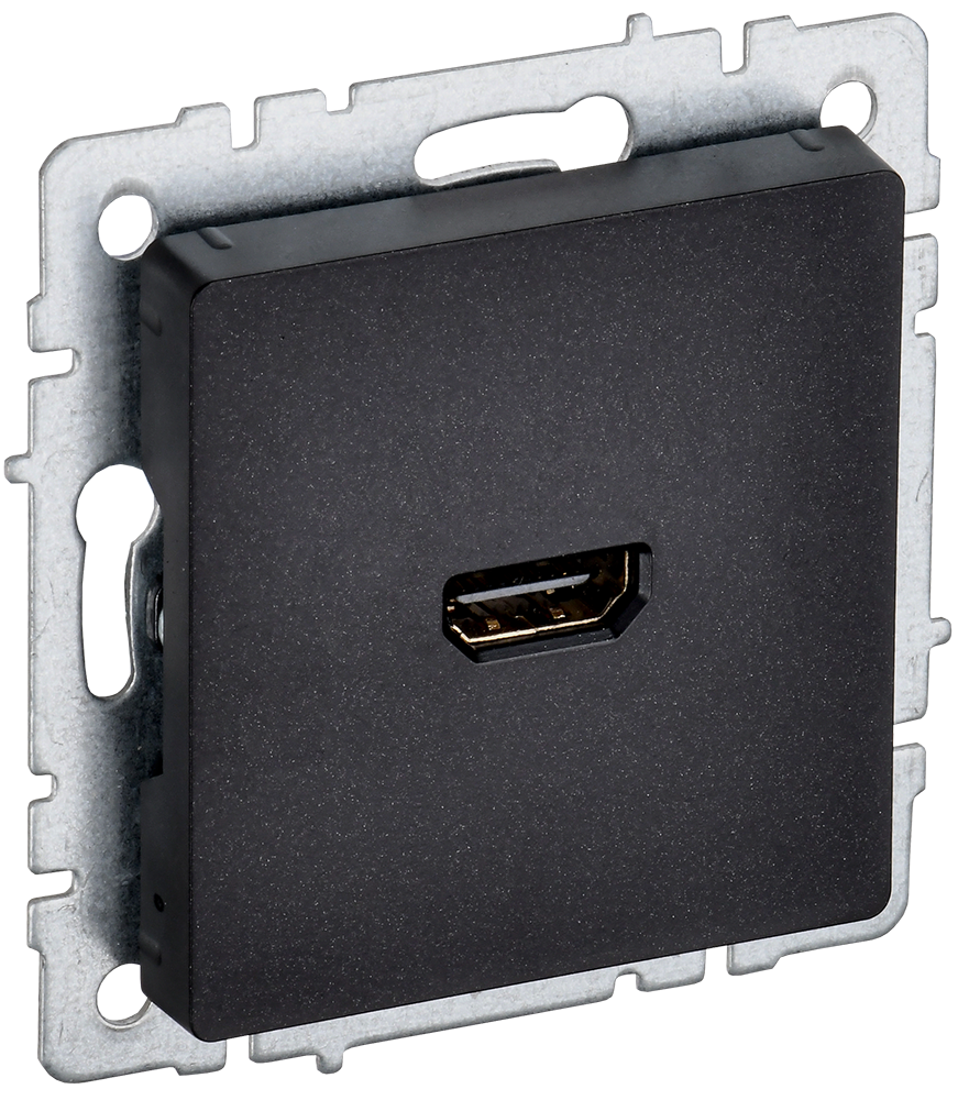 BRITE Роз. HDMI РHDMI-0-БрЧ черн. IEK