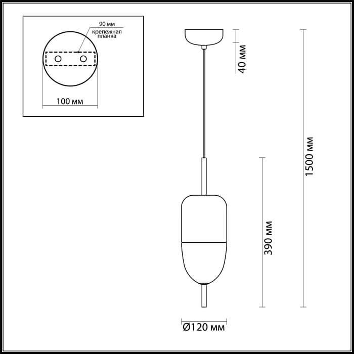 Картинка Подвесной светодиодный светильник Odeon Light Dune 4619/12L