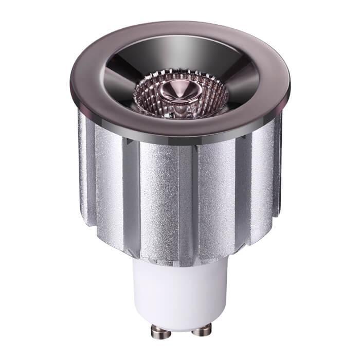 Картинка Лампа светодиодная Novotech GU10 7W черная хром 358238