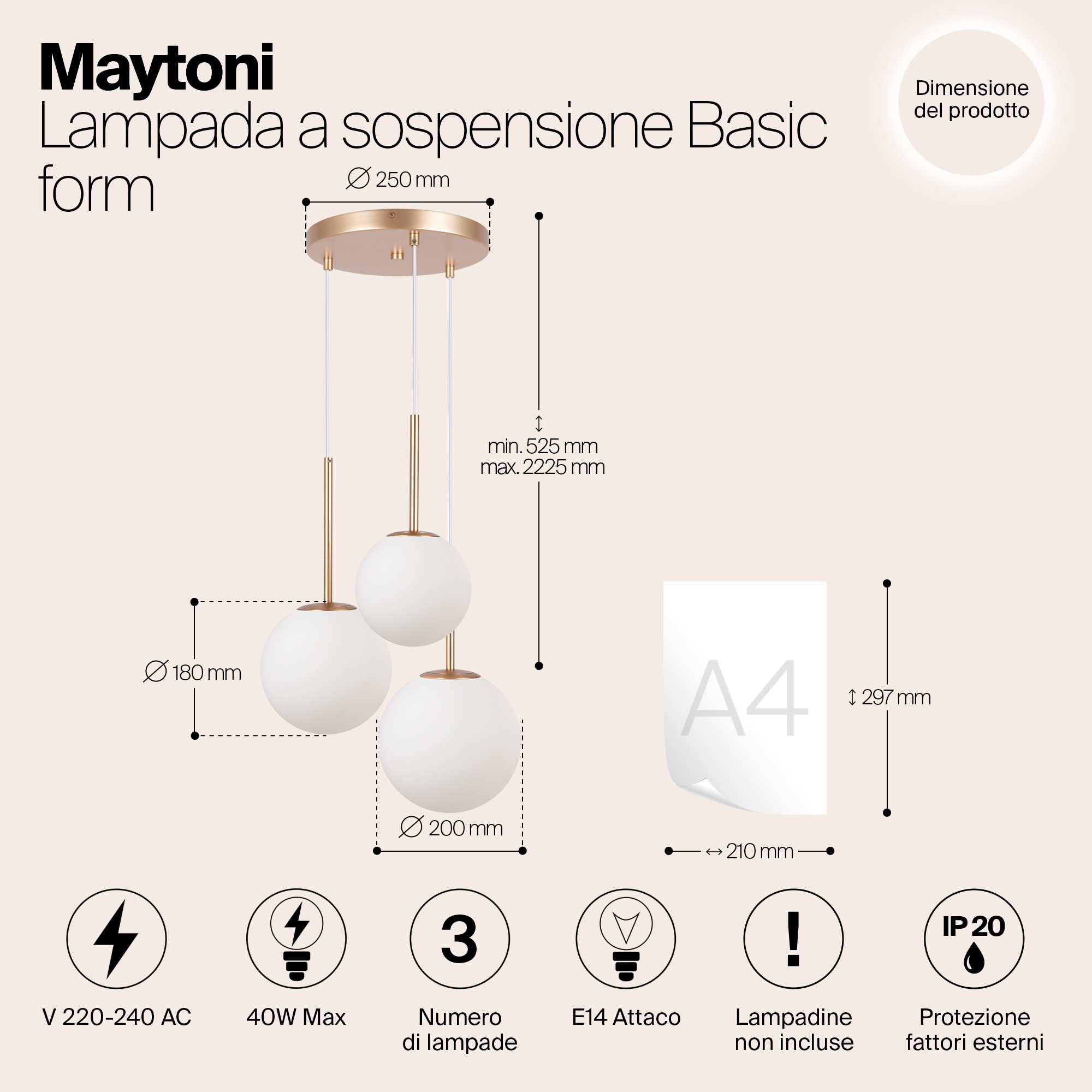 Дополнительная картинка Люстра Maytoni MOD321PL-03G1