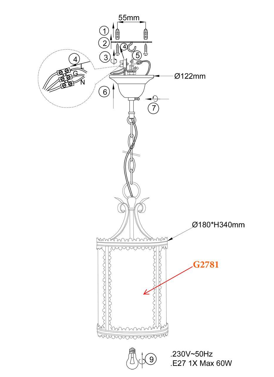 Картинка Подвесной светильник Odeon Light 2781/1