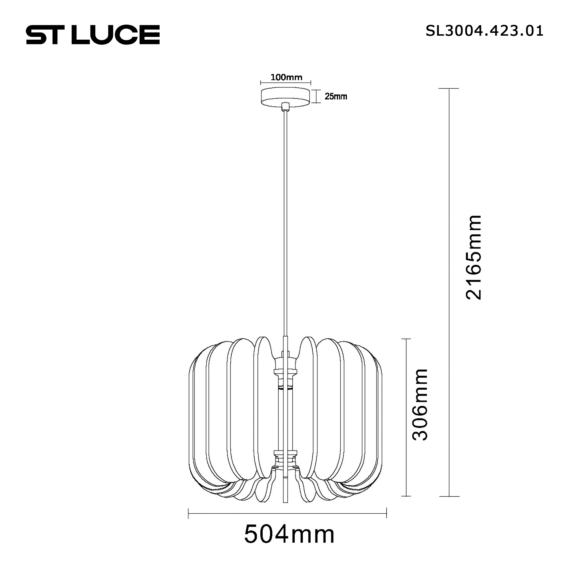 Картинка SL3004.423.01 Светильник подвесной ST-Luce 