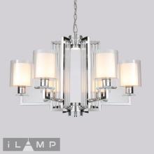 люстры подвесная люстра ilamp king rm6201-6 cr+cl, доставка по Казахстану 