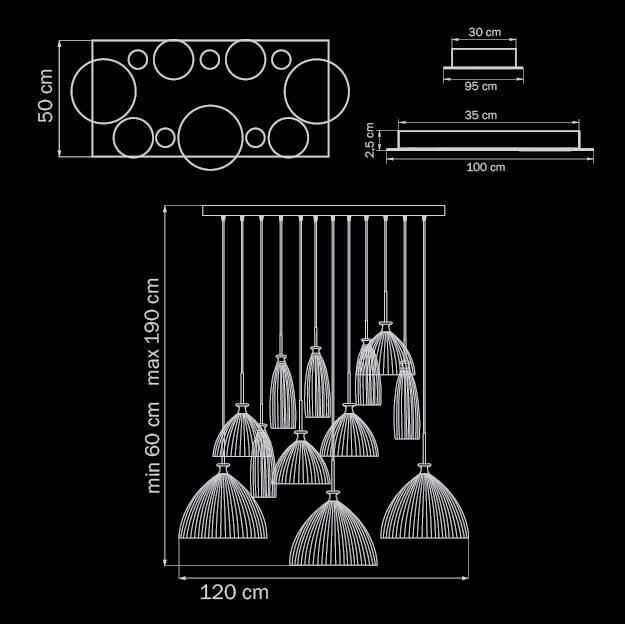Картинка Подвесная люстра Lightstar Simple Light 810 810223
