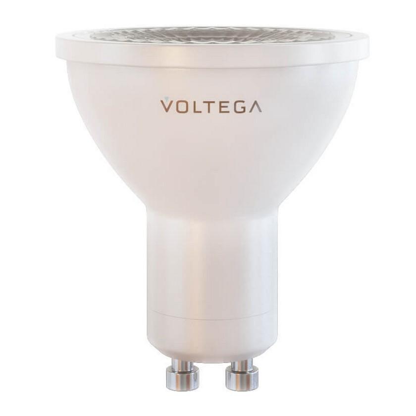 Картинка Лампа светодиодная Voltega GU10 7W 2800К прозрачная 7060