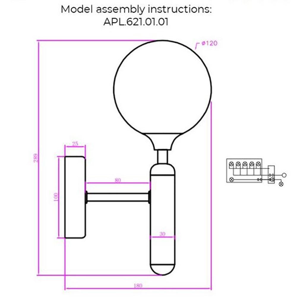 Картинка Бра Aployt Ewelina APL.621.01.01