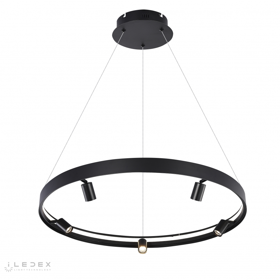 светильник подвесной iledex vision iledex 2060-d800 bk, доставка по Казахстану 