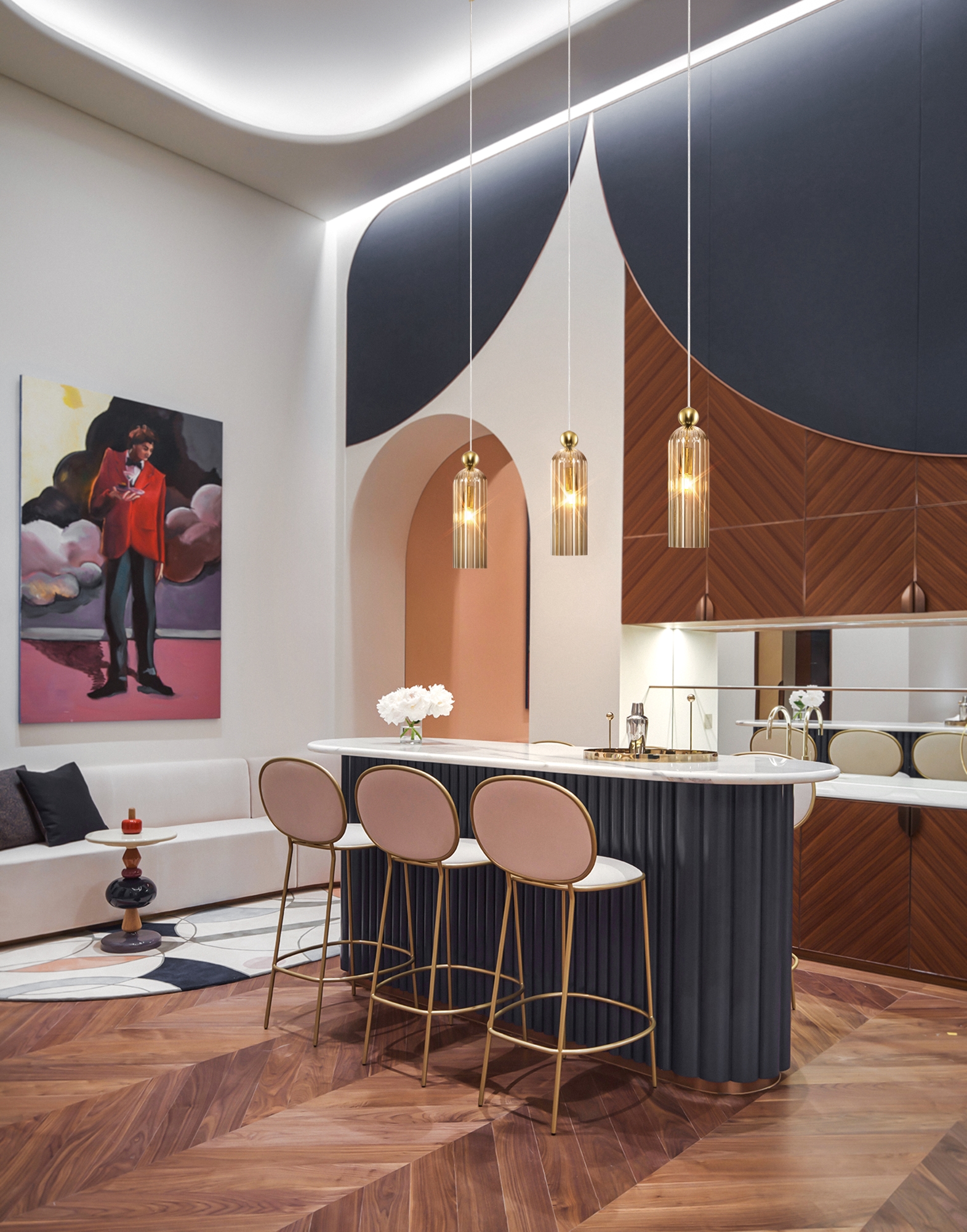 Картинка Подвесной светильник Maytoni MOD302PL-01CG