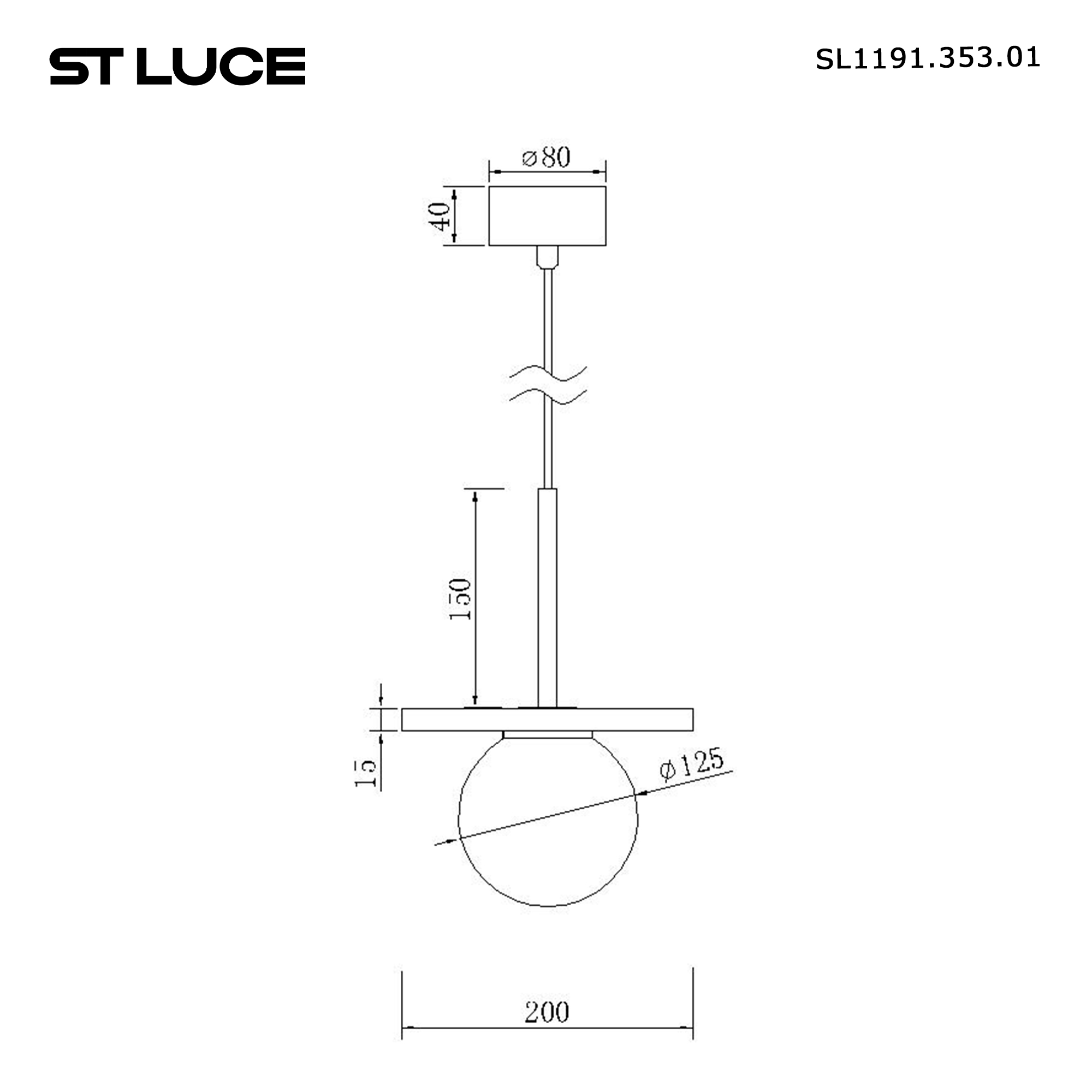 Картинка SL1191.353.01 Светильник подвесной ST-Luce 
