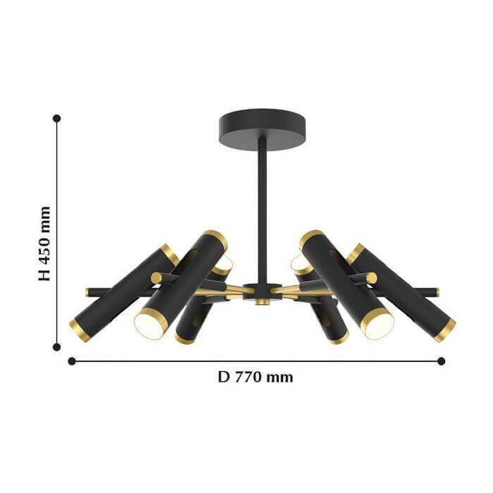 Картинка Потолочная светодиодная люстра Favourite Duplex 2324-12U