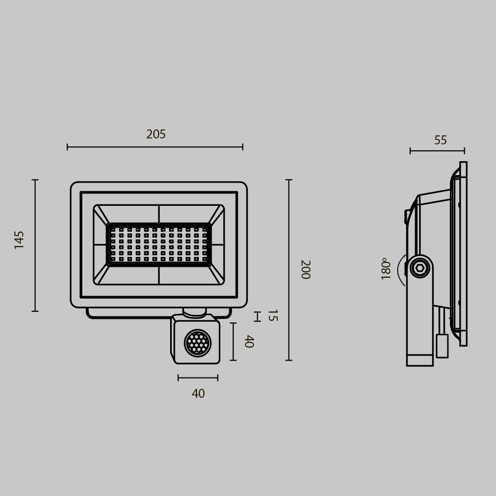 Картинка Прожектор Outdoor FL001-L50B6KSR
