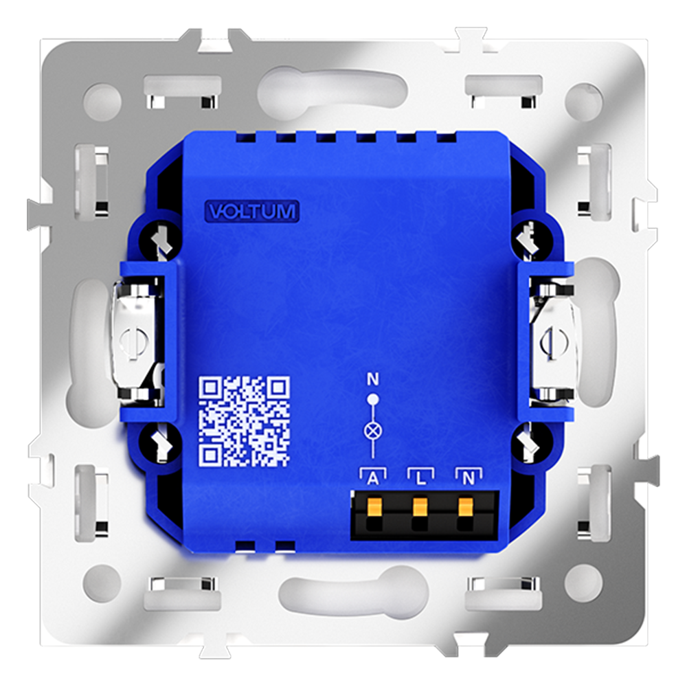 Картинка Датчик движения встраиваемый VOLTUM S70, (белый глянцевый) VLS070501