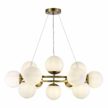 люстры sle1191-203-12 люстра подвесная золотистый/белый e27 12*60w fratta, доставка по Казахстану 