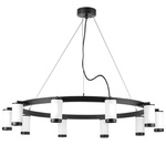 lr02036837 подвесной светильник rullo 10х50w gu10 черный/белый (571020+214436-10+203437-10), доставка по Казахстану 